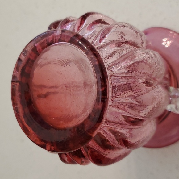 Vintage Cranberry Glass Pitcher - Picture 6 of 9